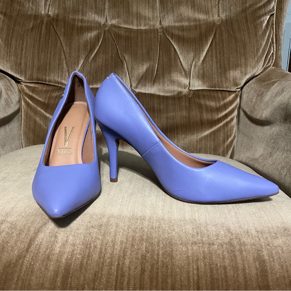 Vizzano hi heel purple Pointed Toe Heels women’s 37 / 8 - Picture 6 of 15